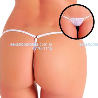 Tanga de encaje Blanca